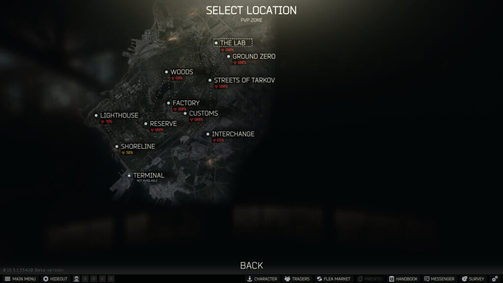 Escape from Tarkov - Zombie-Infektions-Karte