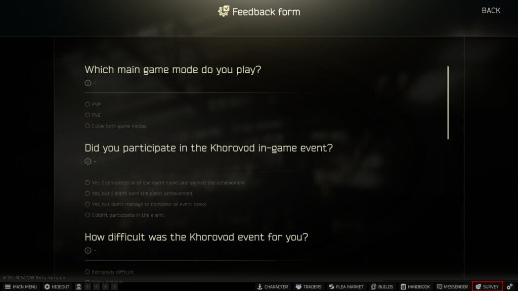 Escape from Tarkov - Survey on the Khorovod Event Screenshot